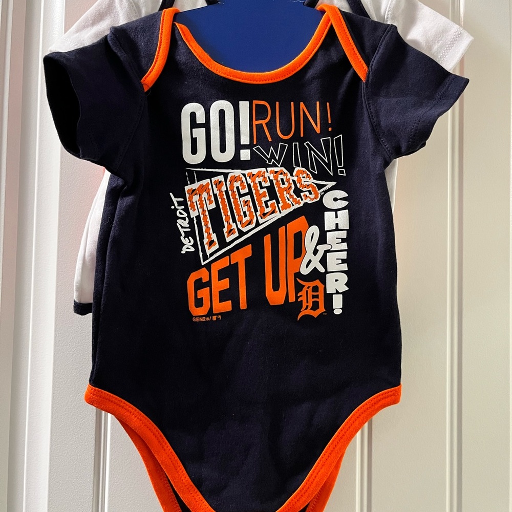 Authentic Detroit Tigers Onesies 24 months